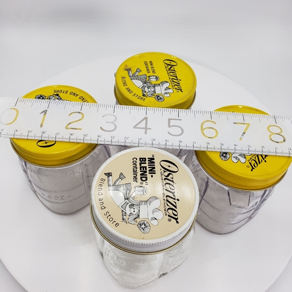 Set of 4 mini containers for Oster blender. Vintage in great condition - Picture 7 of 7